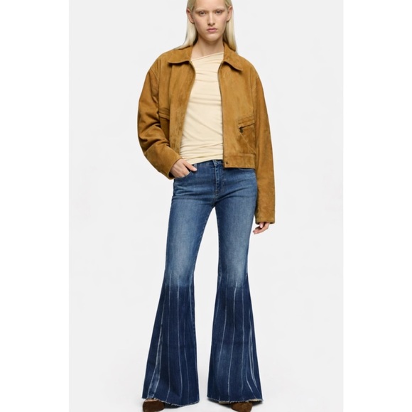 7 For All Mankind Denim - 7 For All Mankind | Mega Flare Blue High Waisted Greenwich Jeans ~ US 28